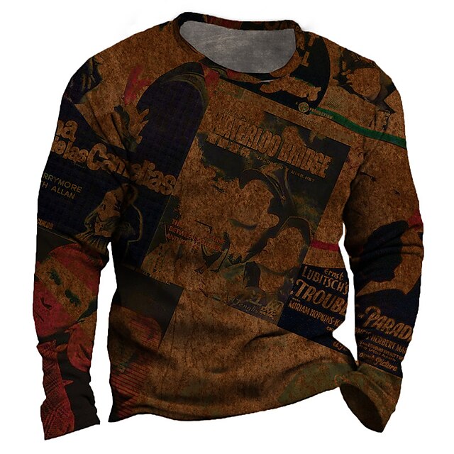 Men's Unisex Sweatshirt Pullover Graphic Prints Letter Print Daily Sports 3D Print Casual Vintage Hoodies Sweatshirts Brown
Men's Unisex Sweatshirt Pullover Graphic Prints Letter Print Daily Sports 3D Print Casual Vintage Hoodies Sweatshirts Brown