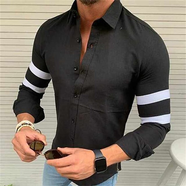 Men's Shirt Solid Color Turndown Street Casual Button-Down Long Sleeve Tops Casual Fashion Breathable Comfortable Black
Men's Shirt Solid Color Turndown Street Casual Button-Down Long Sleeve Tops Casual Fashion Breathable Comfortable Black