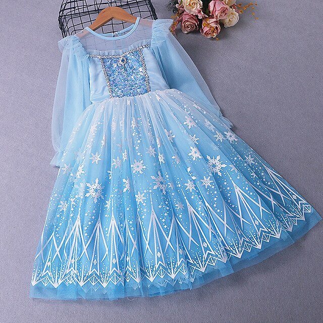 Kids Little Girls' Dress Snowflake A Line Dress Performance Christening dress Ruched Mesh Blue Pink Midi Long Sleeve Princess Sweet Dresses Fall Spring Regular Fit 3-10 Years
Kids Little Girls' Dress Snowflake A Line Dress Performance Christening dress Ruched Mesh Blue Pink Midi Long Sleeve Princess Sweet Dresses Fall Spring Regular Fit 3-10 Years