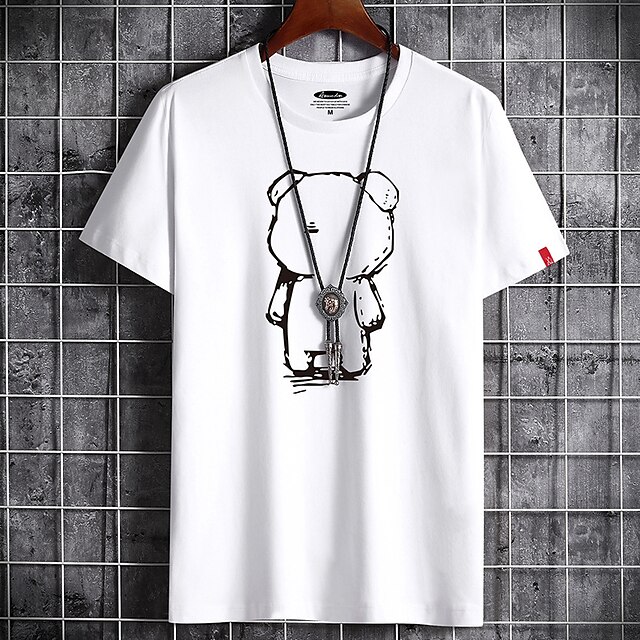 Men's T shirt Print Graphic Round Neck Casual Daily Short Sleeve Tops Lightweight Formal Breathable White Black Dark Gray
Men's T shirt Print Graphic Round Neck Casual Daily Short Sleeve Tops Lightweight Formal Breathable White Black Dark Gray