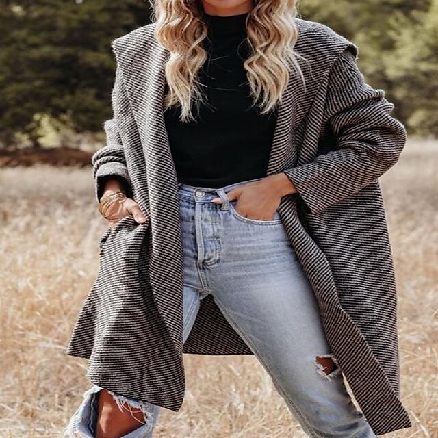 Women's Coat Daily Spring Long Coat Regular Fit Warm Casual Jacket Long Sleeve Solid Color Pocket Gray
Women's Coat Daily Spring Long Coat Regular Fit Warm Casual Jacket Long Sleeve Solid Color Pocket Gray