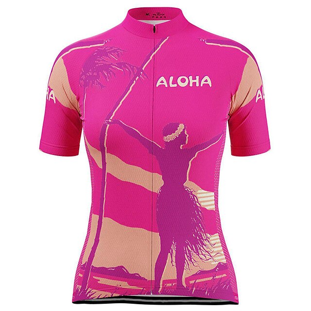 21Grams Women's Short Sleeve Cycling Jersey Summer Spandex Fuchsia Bike Top Mountain Bike MTB Road Bike Cycling Quick Dry Moisture Wicking Sports Clothing Apparel / Stretchy / Athleisure
21Grams Women's Short Sleeve Cycling Jersey Summer Spandex Fuchsia Bike Top Mountain Bike MTB Road Bike Cycling Quick Dry Moisture Wicking Sports Clothing Apparel / Stretchy / Athleisure