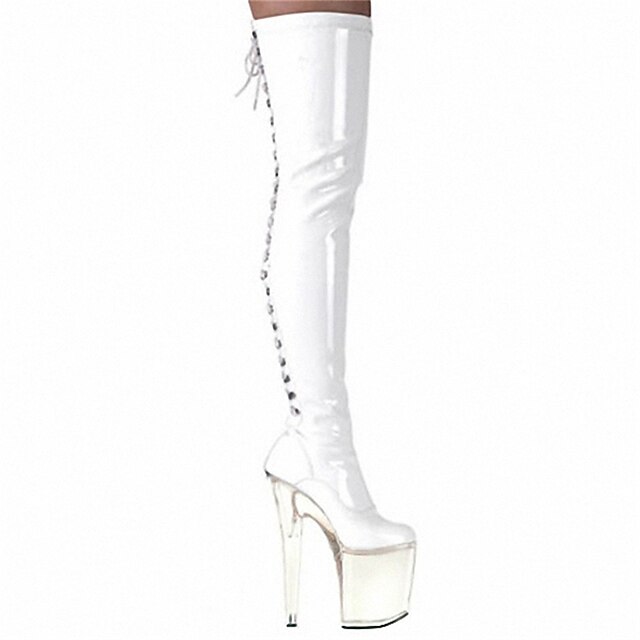 Women's Boots Over The Knee Boots Pumps Round Toe Closed Toe Daily Beach PU Leather Zipper Solid Colored Black / Silver White / Silver White
Women's Boots Over The Knee Boots Pumps Round Toe Closed Toe Daily Beach PU Leather Zipper Solid Colored Black / Silver White / Silver White
