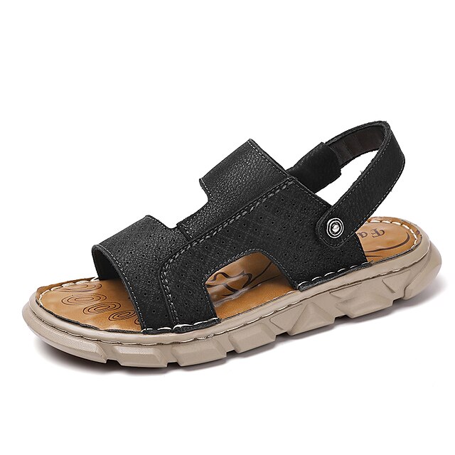 Men's Sandals Slingback Sandals Casual Daily Nappa Leather Black Brown Spring Summer
Men's Sandals Slingback Sandals Casual Daily Nappa Leather Black Brown Spring Summer