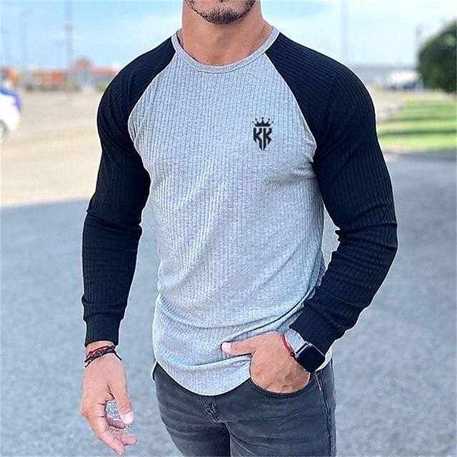 Men's T shirt Hot Stamping Graphic Letter Crew Neck Casual Daily Print Long Sleeve Tops Lightweight Fashion Big and Tall Sports Gray
Men's T shirt Hot Stamping Graphic Letter Crew Neck Casual Daily Print Long Sleeve Tops Lightweight Fashion Big and Tall Sports Gray