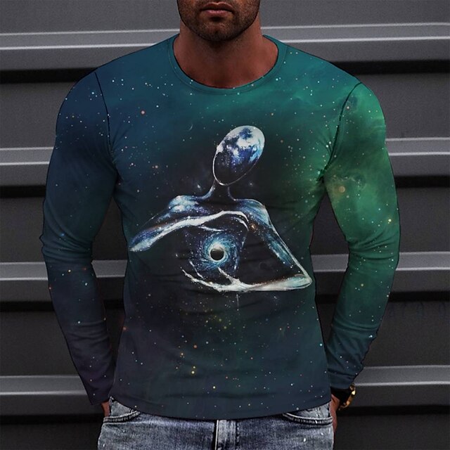 Men's Tee T shirt 3D Print Graphic Round Neck Casual Daily Print Long Sleeve Tops Fashion Designer Comfortable Big and Tall Green
Men's Tee T shirt 3D Print Graphic Round Neck Casual Daily Print Long Sleeve Tops Fashion Designer Comfortable Big and Tall Green
