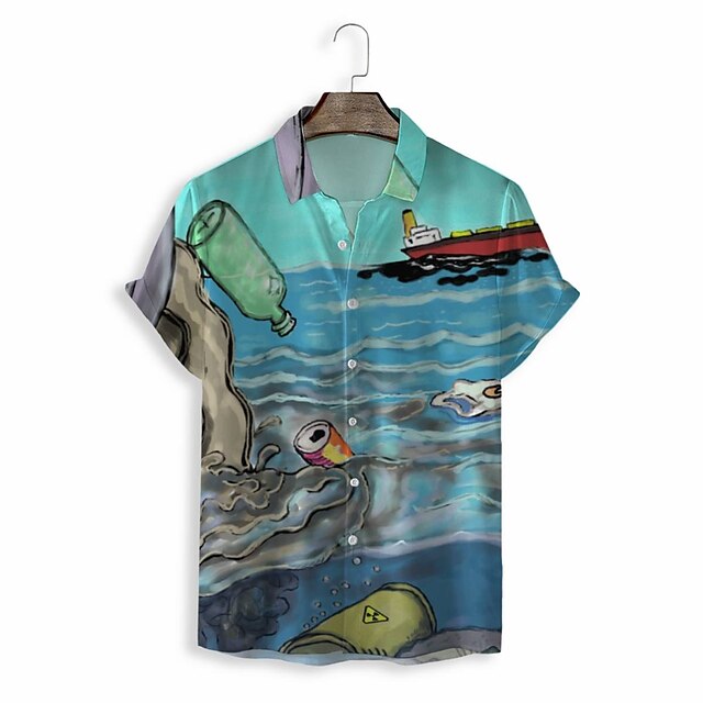 Men's Shirt 3D Print Graphic Turndown Casual Daily 3D Print Short Sleeve Tops Casual Fashion Classic Blue
Men's Shirt 3D Print Graphic Turndown Casual Daily 3D Print Short Sleeve Tops Casual Fashion Classic Blue