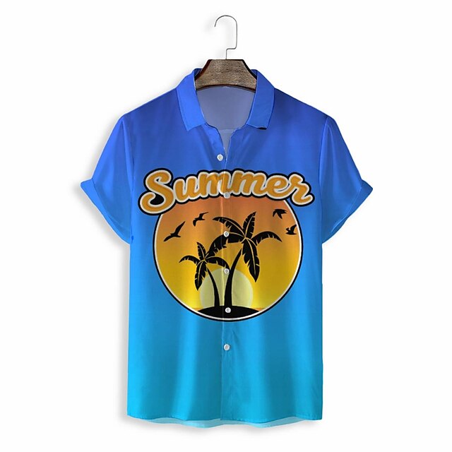 Men's Shirt 3D Print Graphic Turndown Casual Daily 3D Print Short Sleeve Tops Casual Fashion Classic Blue
Men's Shirt 3D Print Graphic Turndown Casual Daily 3D Print Short Sleeve Tops Casual Fashion Classic Blue