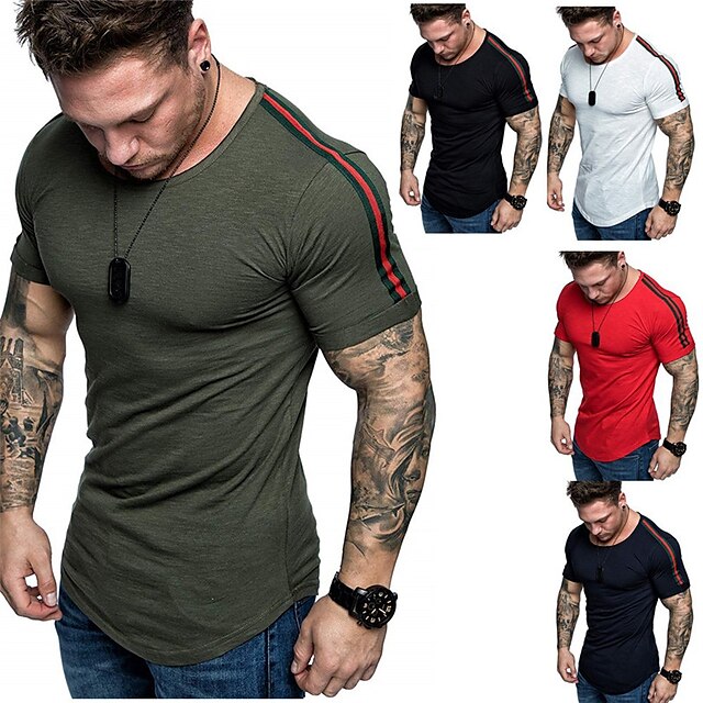 Men's T shirt Color Block Crew Neck Casual Daily Patchwork Short Sleeve Tops Lightweight Fashion Big and Tall Sports White Black Army Green
Men's T shirt Color Block Crew Neck Casual Daily Patchwork Short Sleeve Tops Lightweight Fashion Big and Tall Sports White Black Army Green