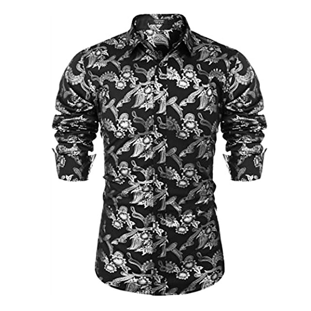 Men's Shirt Graphic Turndown Street Casual Button-Down Long Sleeve Tops Casual Fashion Breathable Comfortable White Black Gray
Men's Shirt Graphic Turndown Street Casual Button-Down Long Sleeve Tops Casual Fashion Breathable Comfortable White Black Gray