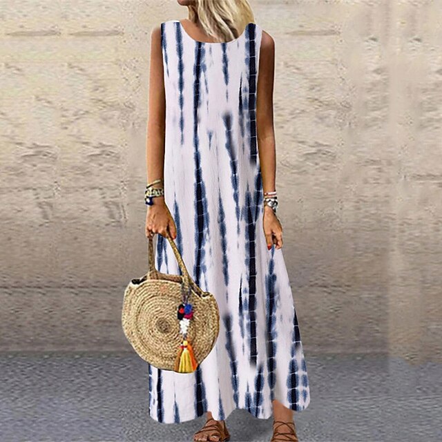 Women's A Line Dress Maxi long Dress Green White Sleeveless Tie Dye Print Spring Summer Round Neck Stylish Casual Vacation 2022 S M L XL XXL 3XL
Women's A Line Dress Maxi long Dress Green White Sleeveless Tie Dye Print Spring Summer Round Neck Stylish Casual Vacation 2022 S M L XL XXL 3XL