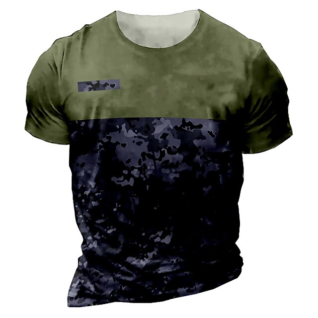 Men's T shirt 3D Print Graphic Camo / Camouflage Crew Neck Casual Daily Print Short Sleeve Tops Fashion Vintage Designer Big and Tall Dark Gray
Men's T shirt 3D Print Graphic Camo / Camouflage Crew Neck Casual Daily Print Short Sleeve Tops Fashion Vintage Designer Big and Tall Dark Gray
