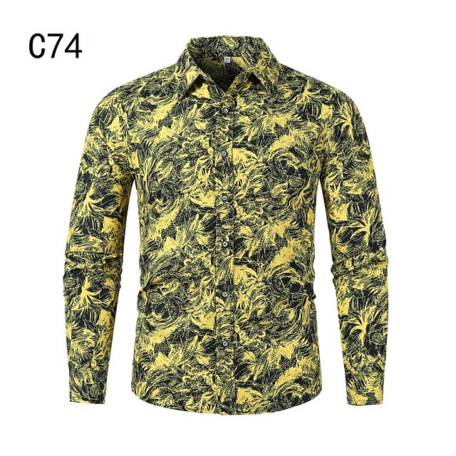 Men's Shirt Print Graphic Classic Collar Holiday Going out Print Long Sleeve Tops Casual Beach Blue White Pink
Men's Shirt Print Graphic Classic Collar Holiday Going out Print Long Sleeve Tops Casual Beach Blue White Pink