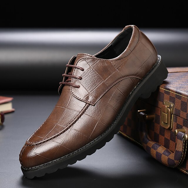 Men's Oxfords Formal Shoes Business British Daily Office Career PU Booties / Ankle Boots Dark Brown Fall Spring
Men's Oxfords Formal Shoes Business British Daily Office Career PU Booties / Ankle Boots Dark Brown Fall Spring