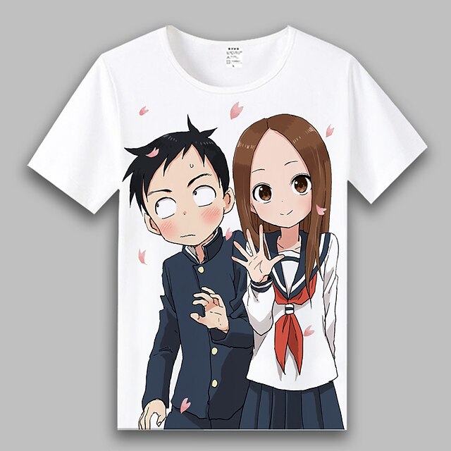 Inspired by Teasing Master Takagi-san Takagi Nishikata T-shirt Anime 100% Polyester Anime 3D Harajuku Graphic T-shirt For Men's / Women's / Couple's
Inspired by Teasing Master Takagi-san Takagi Nishikata T-shirt Anime 100% Polyester Anime 3D Harajuku Graphic T-shirt For Men's / Women's / Couple's
