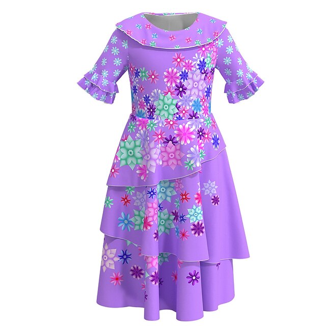 Kids Little Girls' Dress Floral Flower A Line Dress Performance Ruched Print Purple Asymmetrical Short Sleeve Princess Sweet Dresses Summer Regular Fit 2-8 Years
Kids Little Girls' Dress Floral Flower A Line Dress Performance Ruched Print Purple Asymmetrical Short Sleeve Princess Sweet Dresses Summer Regular Fit 2-8 Years
