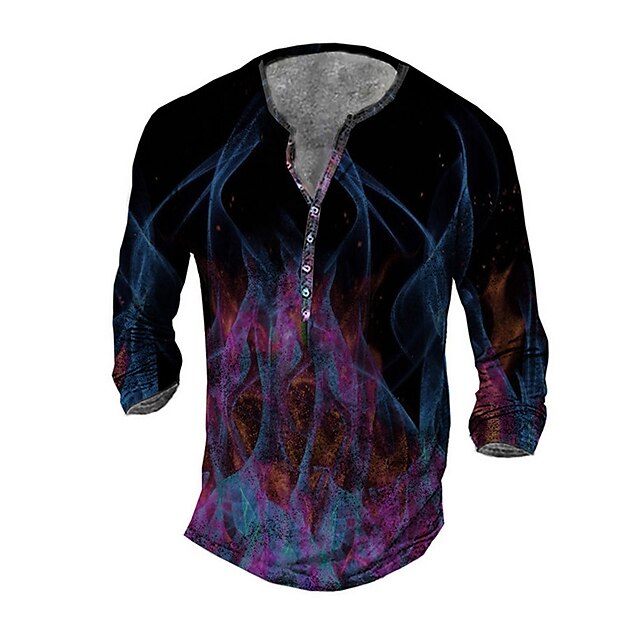 Men's Henley Shirt Tee T shirt 3D Print Graphic Fluorescent Plus Size Henley Daily Sports Button-Down Print Long Sleeve Tops Basic Casual Classic Designer Blue
Men's Henley Shirt Tee T shirt 3D Print Graphic Fluorescent Plus Size Henley Daily Sports Button-Down Print Long Sleeve Tops Basic Casual Classic Designer Blue