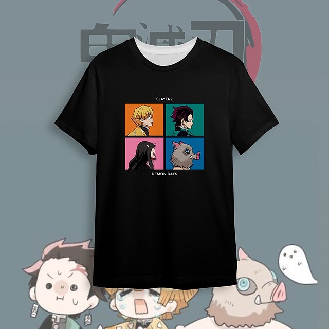 Inspired by Demon Slayer Kamado Tanjirou T-shirt Cartoon 100% Polyester Anime Harajuku Graphic Kawaii T-shirt For Men's / Women's / Couple's
Inspired by Demon Slayer Kamado Tanjirou T-shirt Cartoon 100% Polyester Anime Harajuku Graphic Kawaii T-shirt For Men's / Women's / Couple's