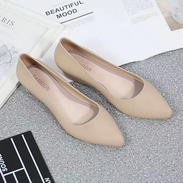 Women's Flats Flat Heel Pointed Toe Casual Daily Work PVC Loafer Spring Summer Solid Colored Black Pink Blue
Women's Flats Flat Heel Pointed Toe Casual Daily Work PVC Loafer Spring Summer Solid Colored Black Pink Blue