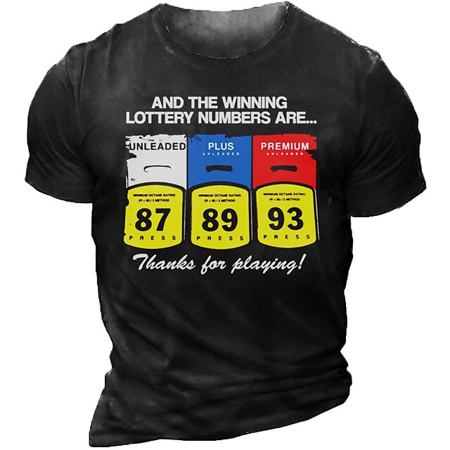 Men's T shirt 3D Print Graphic Letter Crew Neck Casual Daily Print Short Sleeve Tops Fashion Vintage Designer Big and Tall Black
Men's T shirt 3D Print Graphic Letter Crew Neck Casual Daily Print Short Sleeve Tops Fashion Vintage Designer Big and Tall Black