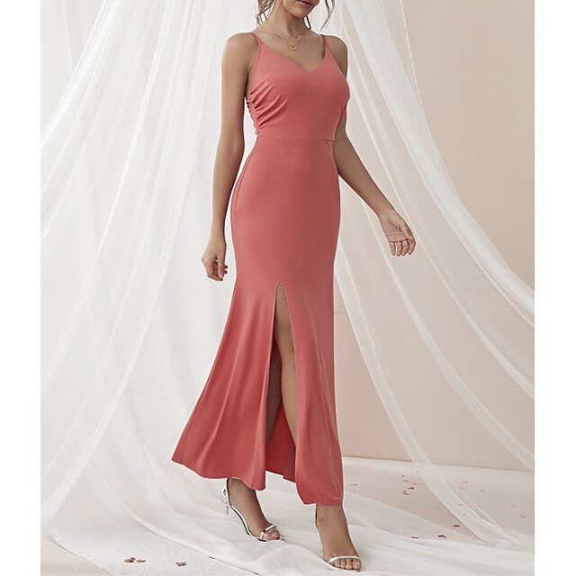 Women's A Line Dress Maxi long Dress Prom Dress Orange Sleeveless Pure Color Chiffon Spring Summer Spaghetti Strap Elegant Luxurious Elegant Classic Party Slim Mesh S M L XL / Party Dress
Women's A Line Dress Maxi long Dress Prom Dress Orange Sleeveless Pure Color Chiffon Spring Summer Spaghetti Strap Elegant Luxurious Elegant Classic Party Slim Mesh S M L XL / Party Dress