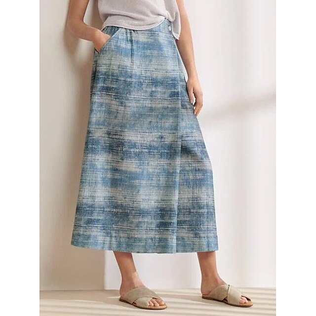 Women's Fashion Ankle-Length Skirts Vacation Casual / Daily Tie Dye Pocket Blue S M L
Women's Fashion Ankle-Length Skirts Vacation Casual / Daily Tie Dye Pocket Blue S M L