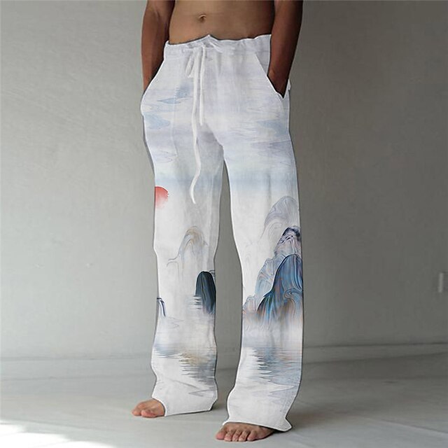 Men's Fashion Designer Straight Trousers Beach Pants 3D Print Elastic Drawstring Design Front Pocket Pants Casual Daily Graphic Prints Landscape Comfort Soft Mid Waist Blue Light Blue S M L XL XXL
Men's Fashion Designer Straight Trousers Beach Pants 3D Print Elastic Drawstring Design Front Pocket Pants Casual Daily Graphic Prints Landscape Comfort Soft Mid Waist Blue Light Blue S M L XL XXL