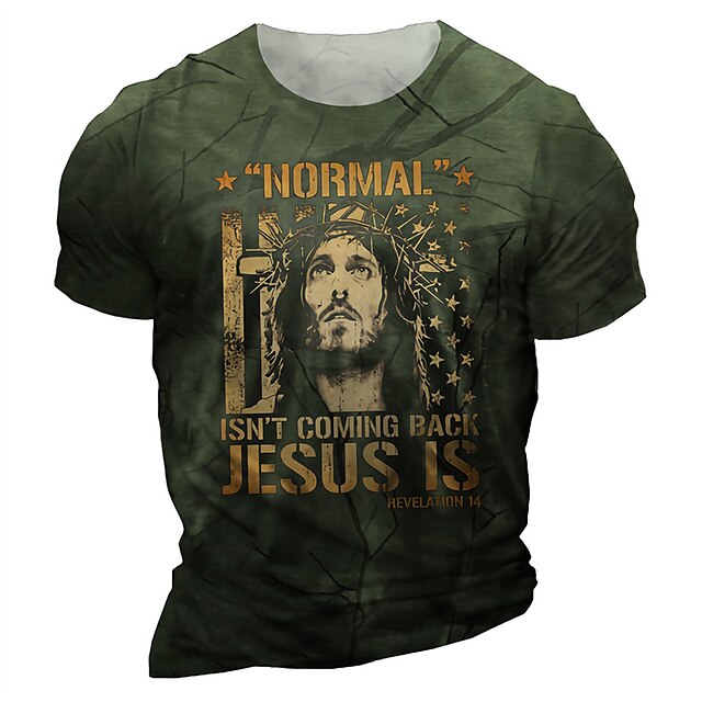 Men's T shirt 3D Print Graphic Human Letter Crew Neck Casual Daily Print Short Sleeve Tops Fashion Vintage Designer Big and Tall Green
Men's T shirt 3D Print Graphic Human Letter Crew Neck Casual Daily Print Short Sleeve Tops Fashion Vintage Designer Big and Tall Green