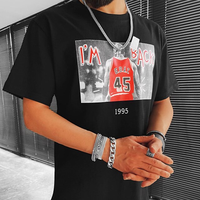 Men's T shirt Hot Stamping Graphic Letter Crew Neck Casual Daily Print Short Sleeve Tops Lightweight Fashion Big and Tall Sports White Black
Men's T shirt Hot Stamping Graphic Letter Crew Neck Casual Daily Print Short Sleeve Tops Lightweight Fashion Big and Tall Sports White Black
