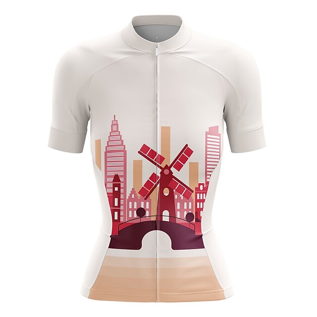 21Grams Women's Short Sleeve Cycling Jersey Summer Spandex Cream Bike Top Mountain Bike MTB Road Bike Cycling Quick Dry Moisture Wicking Sports Clothing Apparel / Stretchy / Athleisure
21Grams Women's Short Sleeve Cycling Jersey Summer Spandex Cream Bike Top Mountain Bike MTB Road Bike Cycling Quick Dry Moisture Wicking Sports Clothing Apparel / Stretchy / Athleisure