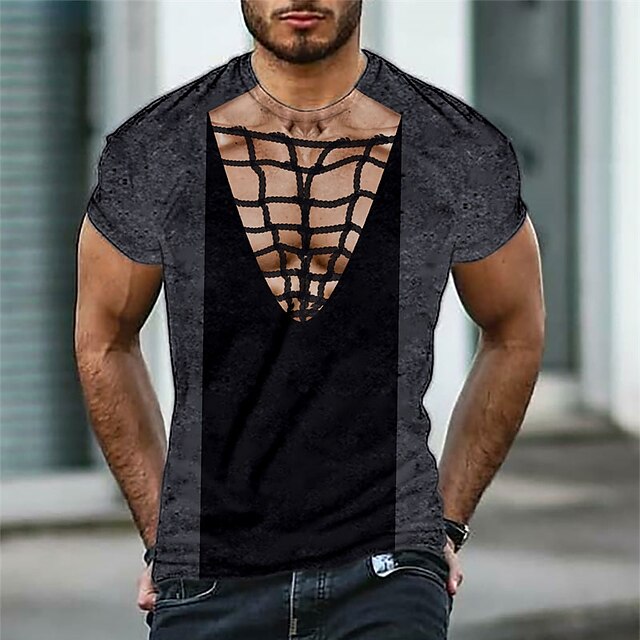 Men's T shirt 3D Print Graphic Muscle Crew Neck Casual Daily Print Short Sleeve Tops Fashion Classic Designer Big and Tall Black
Men's T shirt 3D Print Graphic Muscle Crew Neck Casual Daily Print Short Sleeve Tops Fashion Classic Designer Big and Tall Black