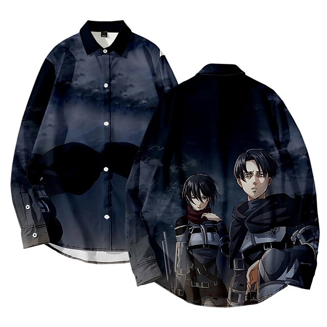 Inspired by Attack on Titan Eren Yeager Cosplay Costume Cartoon Terylene Anime Harajuku Graphic Shirt For Men's / Women's / Top / Top
Inspired by Attack on Titan Eren Yeager Cosplay Costume Cartoon Terylene Anime Harajuku Graphic Shirt For Men's / Women's / Top / Top