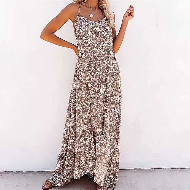 Women's Sheath Dress Maxi long Dress White Black Khaki Light Blue Sleeveless Print Backless Ruffle Cold Shoulder Fall Summer V Neck Spaghetti Strap Stylish Casual Boho 2022 S M L XL XXL 3XL
Women's Sheath Dress Maxi long Dress White Black Khaki Light Blue Sleeveless Print Backless Ruffle Cold Shoulder Fall Summer V Neck Spaghetti Strap Stylish Casual Boho 2022 S M L XL XXL 3XL