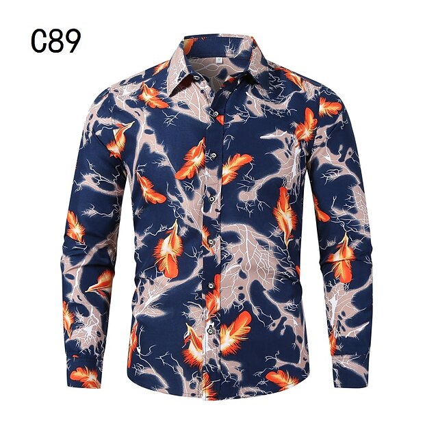 Men's Shirt Print Graphic Classic Collar Holiday Going out Print Long Sleeve Tops Casual Beach Blue
Men's Shirt Print Graphic Classic Collar Holiday Going out Print Long Sleeve Tops Casual Beach Blue