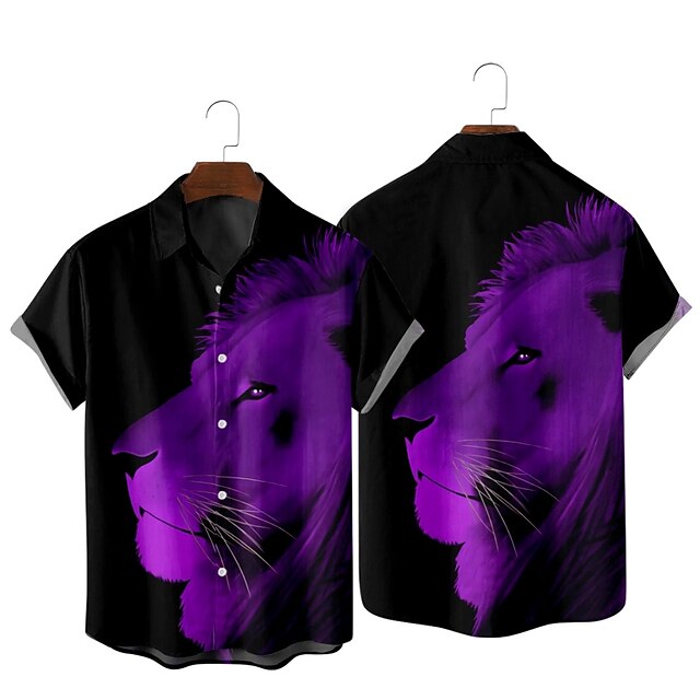 Men's Shirt 3D Print Lion Animal Classic Collar Party Daily Print Short Sleeve Tops Streetwear Hawaiian Black
Men's Shirt 3D Print Lion Animal Classic Collar Party Daily Print Short Sleeve Tops Streetwear Hawaiian Black