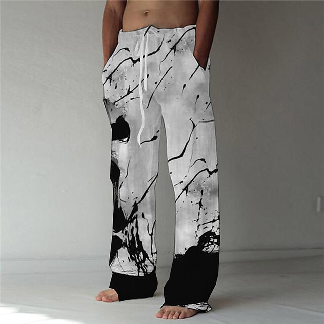 Men's Fashion Designer Straight Trousers Beach Pants 3D Print Elastic Drawstring Design Front Pocket Pants Casual Daily Graphic Prints Skull Comfort Soft Mid Waist Gray S M L XL XXL
Men's Fashion Designer Straight Trousers Beach Pants 3D Print Elastic Drawstring Design Front Pocket Pants Casual Daily Graphic Prints Skull Comfort Soft Mid Waist Gray S M L XL XXL