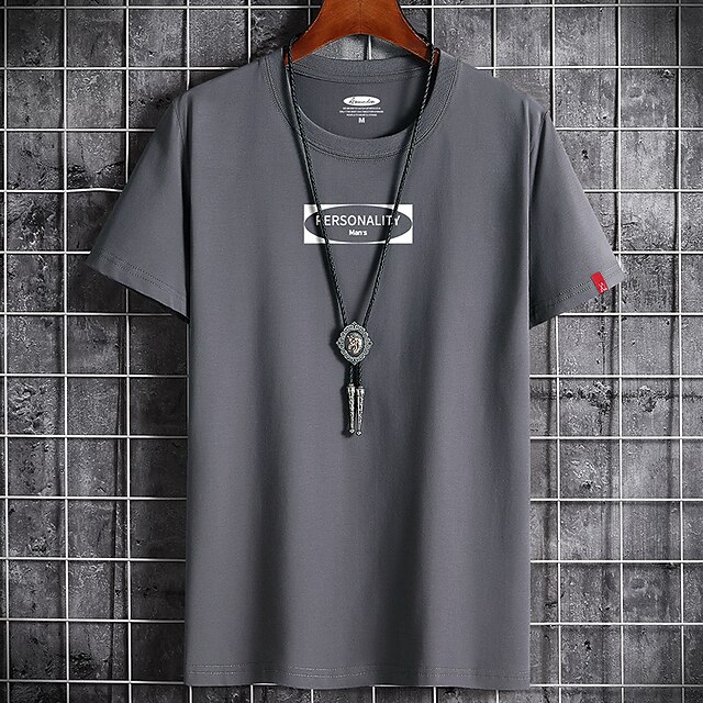 Men's T shirt Print Letter Round Neck Casual Daily Short Sleeve Tops Lightweight Formal Breathable White Black Dark Gray
Men's T shirt Print Letter Round Neck Casual Daily Short Sleeve Tops Lightweight Formal Breathable White Black Dark Gray