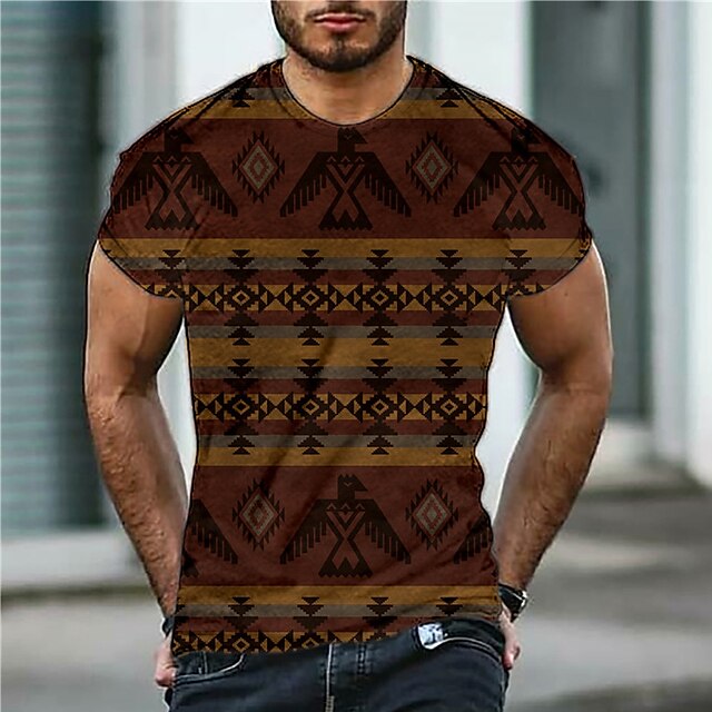 Men's T shirt 3D Print Graphic Vintage Argyle Crew Neck Daily Sports Print Short Sleeve Tops Casual Classic Designer Big and Tall Brown
Men's T shirt 3D Print Graphic Vintage Argyle Crew Neck Daily Sports Print Short Sleeve Tops Casual Classic Designer Big and Tall Brown