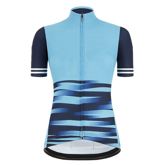 21Grams Women's Short Sleeve Cycling Jersey Summer Spandex Blue Stripes Bike Top Mountain Bike MTB Road Bike Cycling Quick Dry Moisture Wicking Sports Clothing Apparel / Stretchy / Athleisure
21Grams Women's Short Sleeve Cycling Jersey Summer Spandex Blue Stripes Bike Top Mountain Bike MTB Road Bike Cycling Quick Dry Moisture Wicking Sports Clothing Apparel / Stretchy / Athleisure