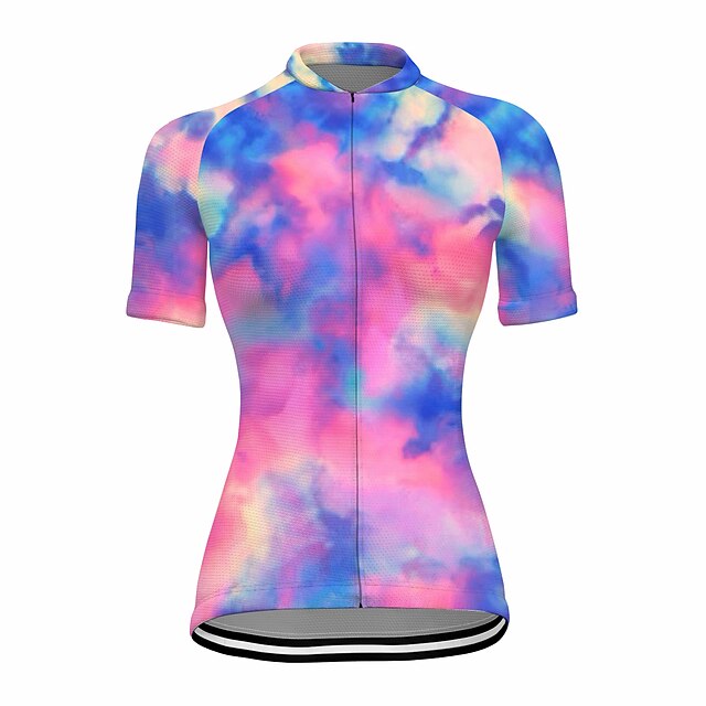21Grams Women's Short Sleeve Cycling Jersey Summer Spandex Pink Gradient Bike Top Mountain Bike MTB Road Bike Cycling Quick Dry Moisture Wicking Sports Clothing Apparel / Stretchy / Athleisure
21Grams Women's Short Sleeve Cycling Jersey Summer Spandex Pink Gradient Bike Top Mountain Bike MTB Road Bike Cycling Quick Dry Moisture Wicking Sports Clothing Apparel / Stretchy / Athleisure