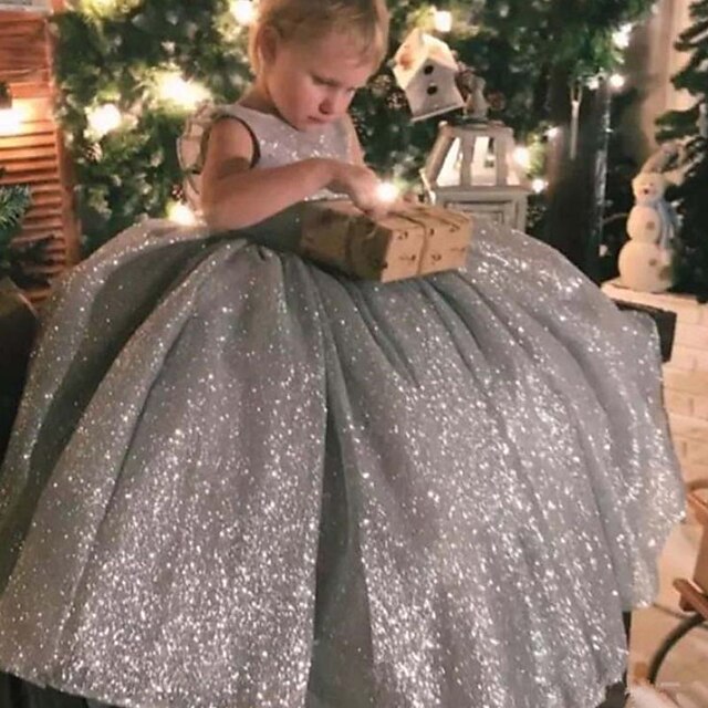 Kids Little Girls' Dress Solid Colored Sequin A Line Dress Party Performance Sparkle Bow Gray Asymmetrical Sleeveless Princess Sweet Dresses Summer Regular Fit 3-12 Years
Kids Little Girls' Dress Solid Colored Sequin A Line Dress Party Performance Sparkle Bow Gray Asymmetrical Sleeveless Princess Sweet Dresses Summer Regular Fit 3-12 Years