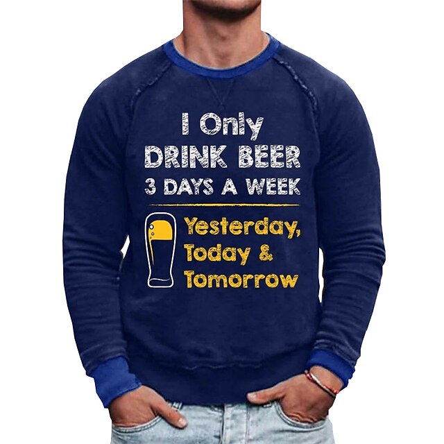 Men's Sweatshirt Pullover Graphic Letter Print Sports Outdoor Casual Daily Hot Stamping Basic Casual Hoodies Sweatshirts Blue Black Gray
Men's Sweatshirt Pullover Graphic Letter Print Sports Outdoor Casual Daily Hot Stamping Basic Casual Hoodies Sweatshirts Blue Black Gray