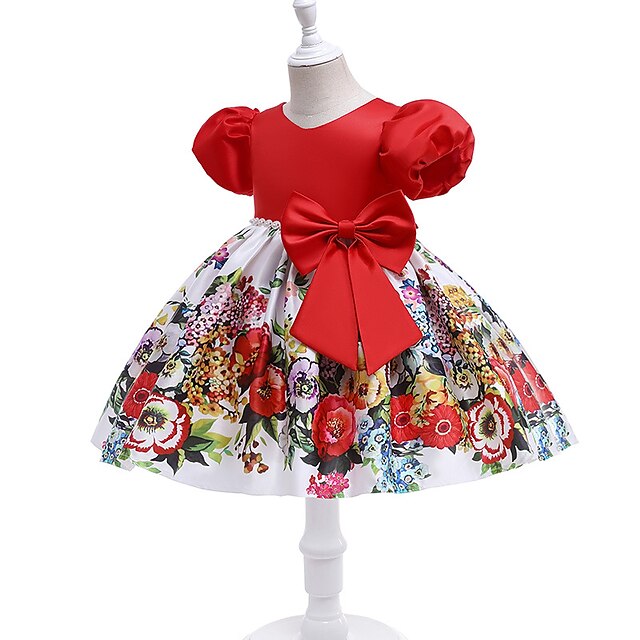 Toddler Little Girls' Dress Flower Skater Dress Party Daily Bow Red Knee-length Short Sleeve Elegant Cute Dresses Children's Day Spring Summer Slim 1-5 Years
Toddler Little Girls' Dress Flower Skater Dress Party Daily Bow Red Knee-length Short Sleeve Elegant Cute Dresses Children's Day Spring Summer Slim 1-5 Years