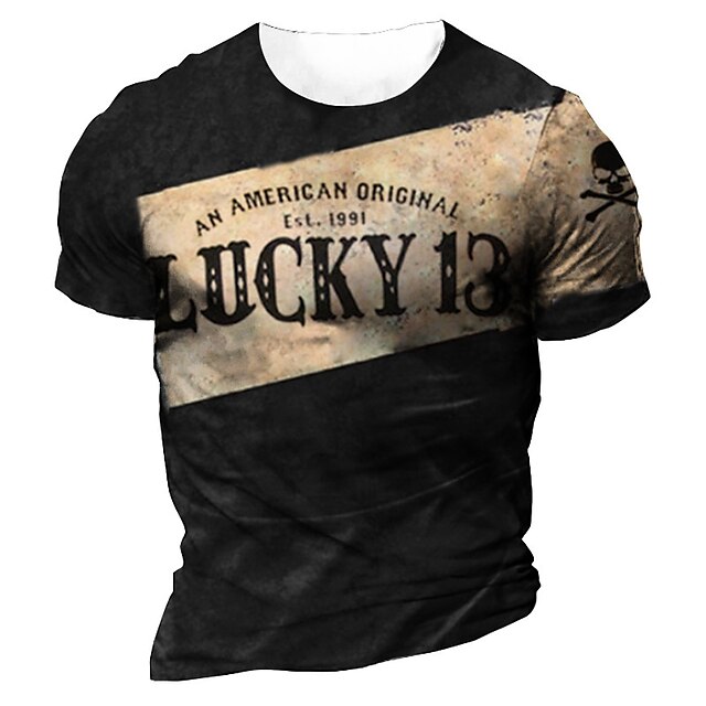 Men's T shirt 3D Print Graphic Letter Crew Neck Casual Daily Print Short Sleeve Tops Fashion Vintage Designer Big and Tall Black
Men's T shirt 3D Print Graphic Letter Crew Neck Casual Daily Print Short Sleeve Tops Fashion Vintage Designer Big and Tall Black