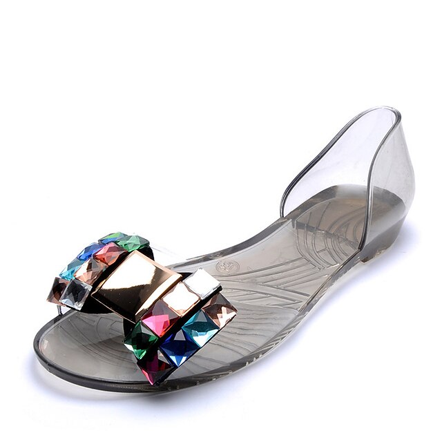 Women's Sandals Flat Sandals Clear Shoes Jellies Shoes Flat Heel Round Toe Open Toe Casual Daily PVC Loafer Spring Summer Black Gold
Women's Sandals Flat Sandals Clear Shoes Jellies Shoes Flat Heel Round Toe Open Toe Casual Daily PVC Loafer Spring Summer Black Gold