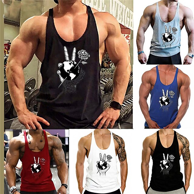 Men's Tank Top Vest Hot Stamping Graphic Prints Earth Hand Plus Size Crew Neck Daily Sports Print Sleeveless Tops Fashion Classic Designer Hawaiian Blue White Gray
Men's Tank Top Vest Hot Stamping Graphic Prints Earth Hand Plus Size Crew Neck Daily Sports Print Sleeveless Tops Fashion Classic Designer Hawaiian Blue White Gray