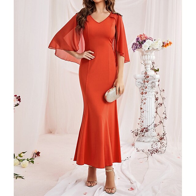 Women's A Line Dress Maxi long Dress Orange Sleeveless Pure Color Chiffon Spring Summer V Neck Elegant Luxurious Elegant Mesh S M L XL / Party Dress
Women's A Line Dress Maxi long Dress Orange Sleeveless Pure Color Chiffon Spring Summer V Neck Elegant Luxurious Elegant Mesh S M L XL / Party Dress