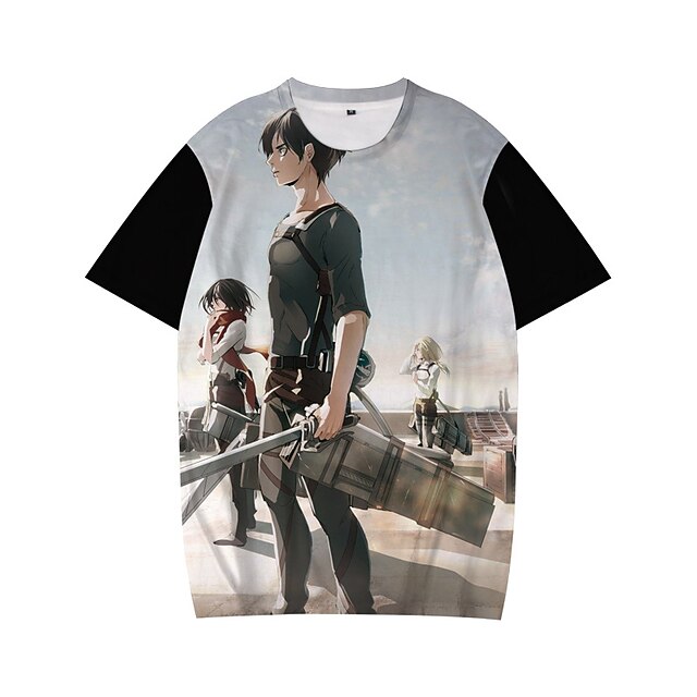 Inspired by Attack on Titan Eren Yeager T-shirt Cartoon 100% Polyester Anime Harajuku Graphic Kawaii T-shirt For Men's / Women's / Couple's
Inspired by Attack on Titan Eren Yeager T-shirt Cartoon 100% Polyester Anime Harajuku Graphic Kawaii T-shirt For Men's / Women's / Couple's