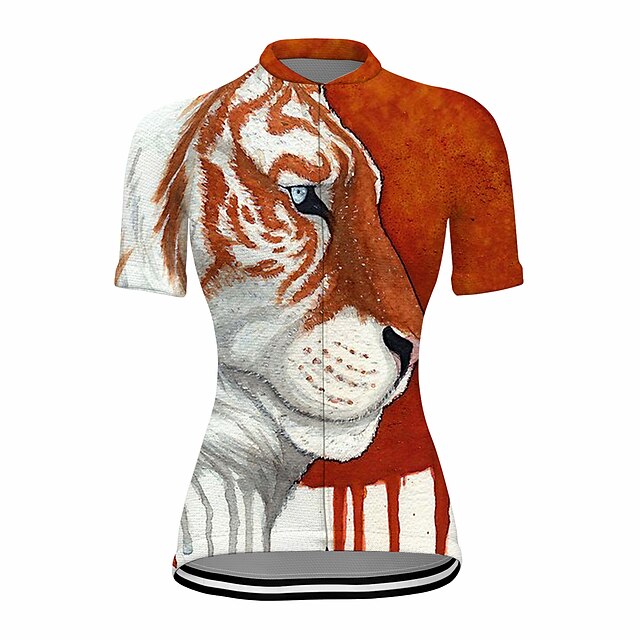 21Grams Women's Short Sleeve Cycling Jersey Summer Spandex Orange Tiger Bike Top Mountain Bike MTB Road Bike Cycling Quick Dry Moisture Wicking Sports Clothing Apparel / Stretchy / Athleisure
21Grams Women's Short Sleeve Cycling Jersey Summer Spandex Orange Tiger Bike Top Mountain Bike MTB Road Bike Cycling Quick Dry Moisture Wicking Sports Clothing Apparel / Stretchy / Athleisure