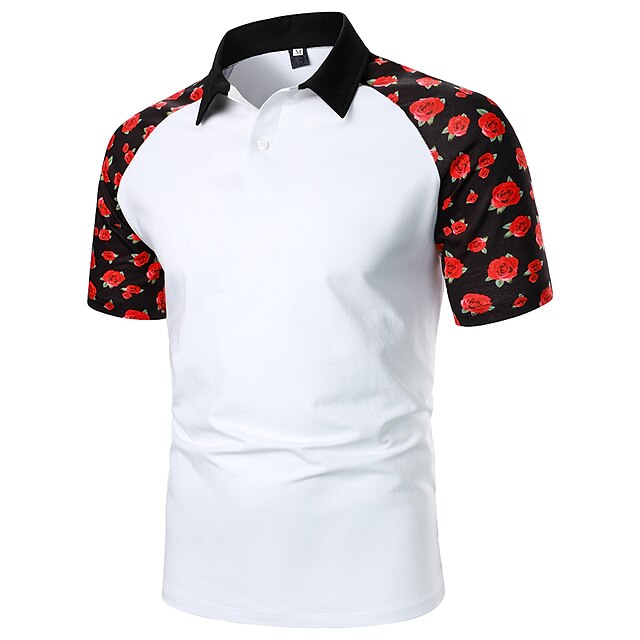 Men's Golf Shirt Dress Shirt Casual Shirt T shirt Shirt Print Floral Holiday Classic Collar Casual Daily Color Block Button-Down Short Sleeve Tops Color Block Casual Fashion Classic White
Men's Golf Shirt Dress Shirt Casual Shirt T shirt Shirt Print Floral Holiday Classic Collar Casual Daily Color Block Button-Down Short Sleeve Tops Color Block Casual Fashion Classic White